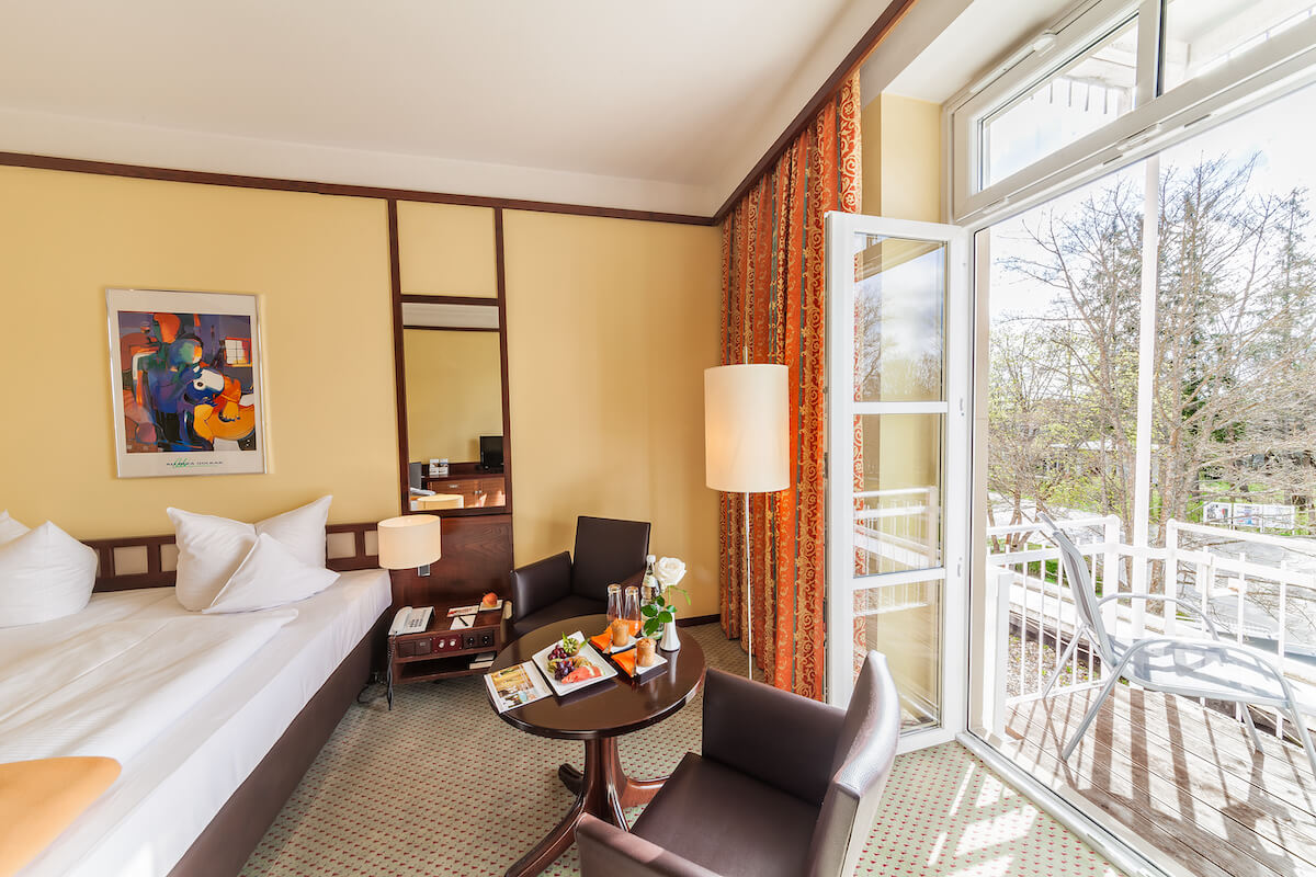 Standaard kamer van Relexa Hotel Bad Steben.