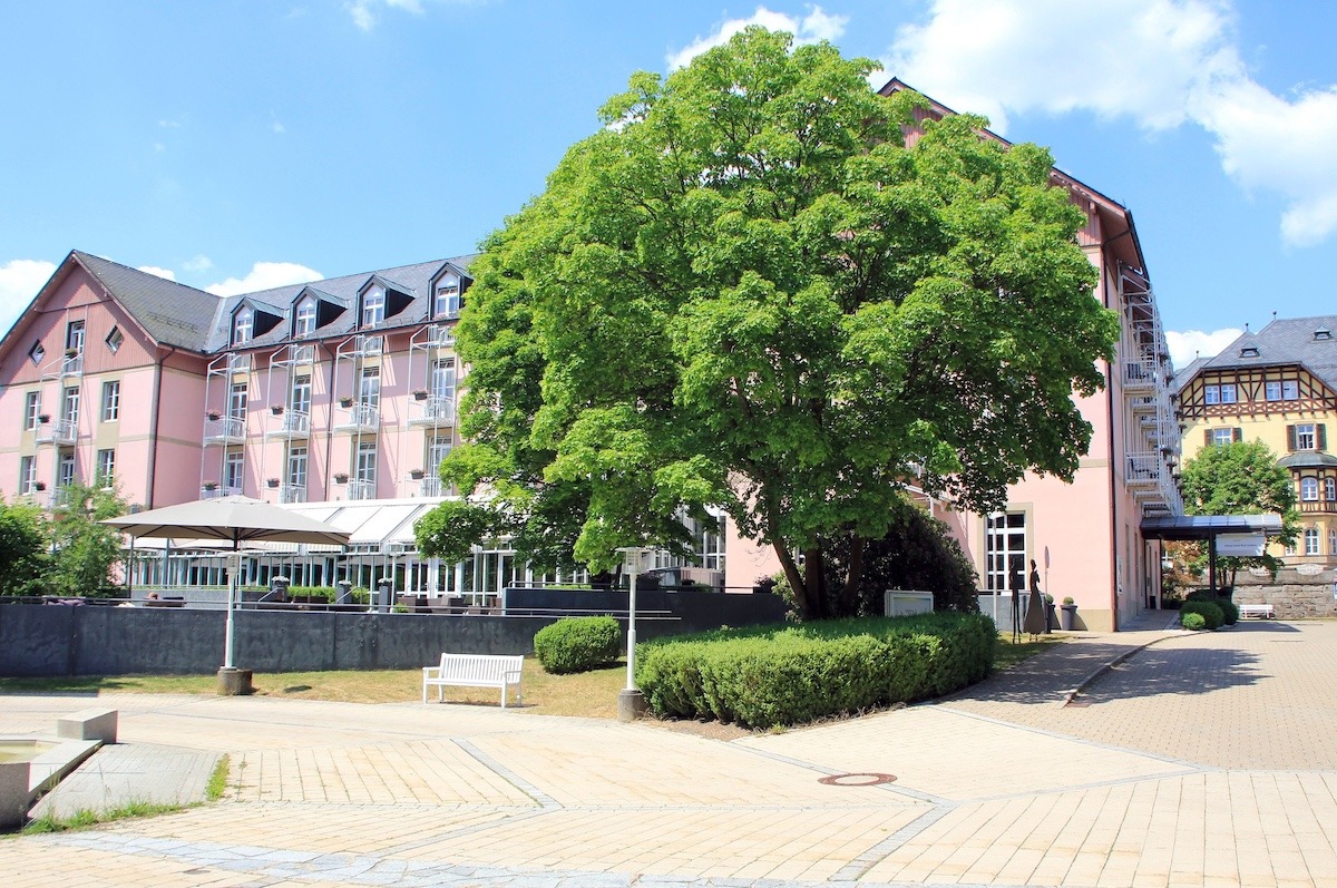 Vooraanzicht Relexa Hotel in Bad Steben.