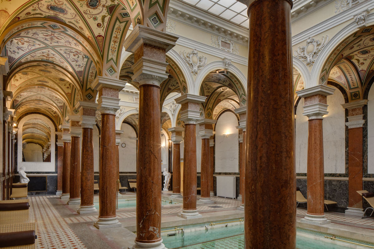 Romeinse baden in het Tsjechische kuuroord Mariënbad.