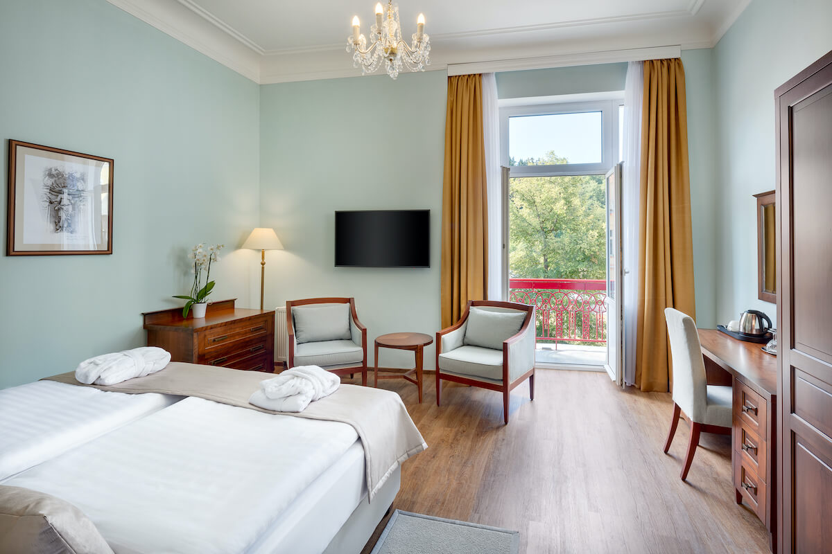 Premium kamer Hvezda Health Spa Resort in het Tsjechische Marianske Lazne (Mariënbad)