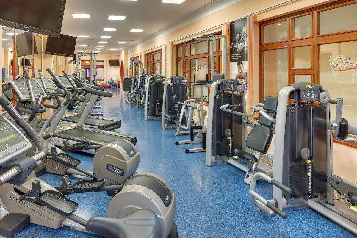 Fitness studio in het Tsjechische kuuroord Marianske Lazne (Mariënbad)