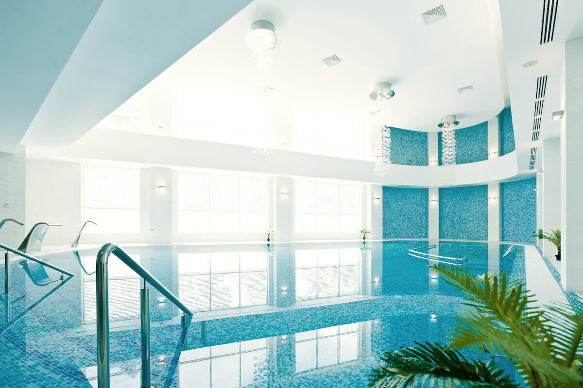 Pool met verwarmd zeewater in Mirage MedSpa (Eforie Nord, Roemenië)