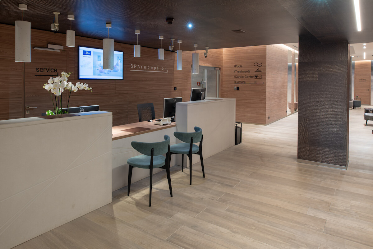 Spa receptie van Margitsziget Health Spa Spa Resort in Boedapest