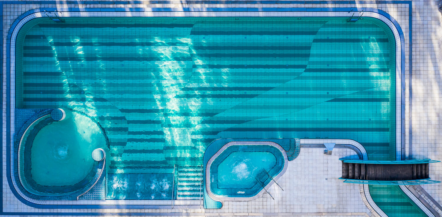 Buitenbad Esplanade Health Spa Resort in het Slowaakse kuuroord Piestany