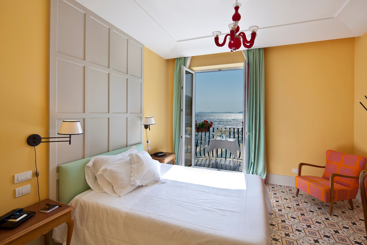1-persoonskamer zeezicht (met Frans balkon) Regina Isabella Spa Resort