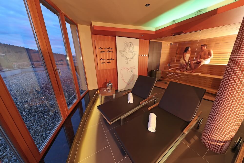 Panorama sauna hotel Balnea in Terme Dolenjske Toplice.