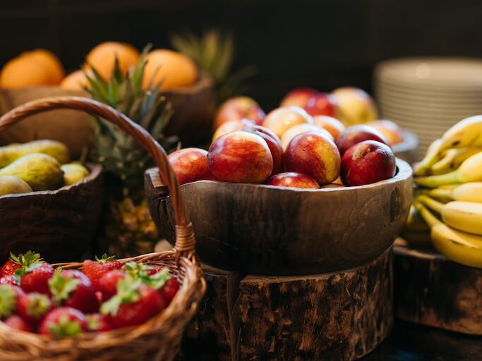 Fruit buffet in restaurant hotel Balnea in Terme Dolenjske Toplice.