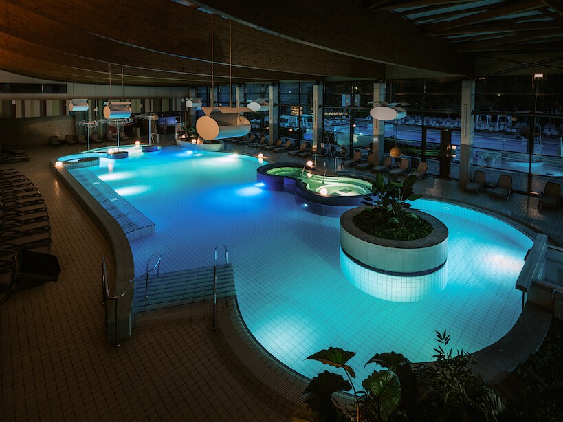 Thermaal binnenbad van het Sloveense spa resort Terme Dolenjske Toplice.