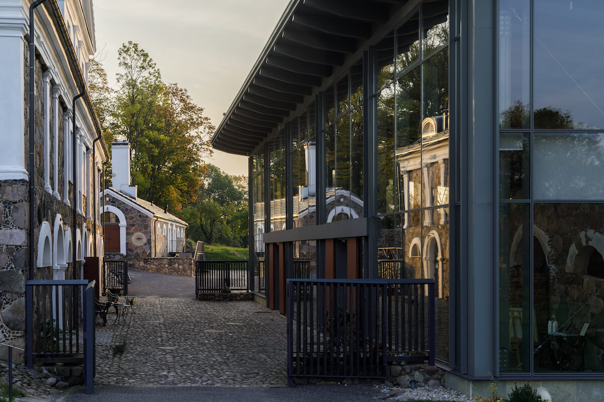 Achterzijde Paliesius landhuis.