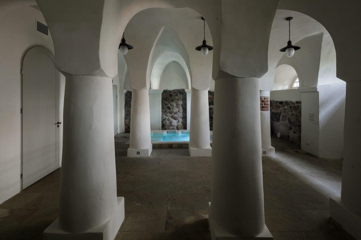 Spa gedeelte in het Paliesius landhuis.