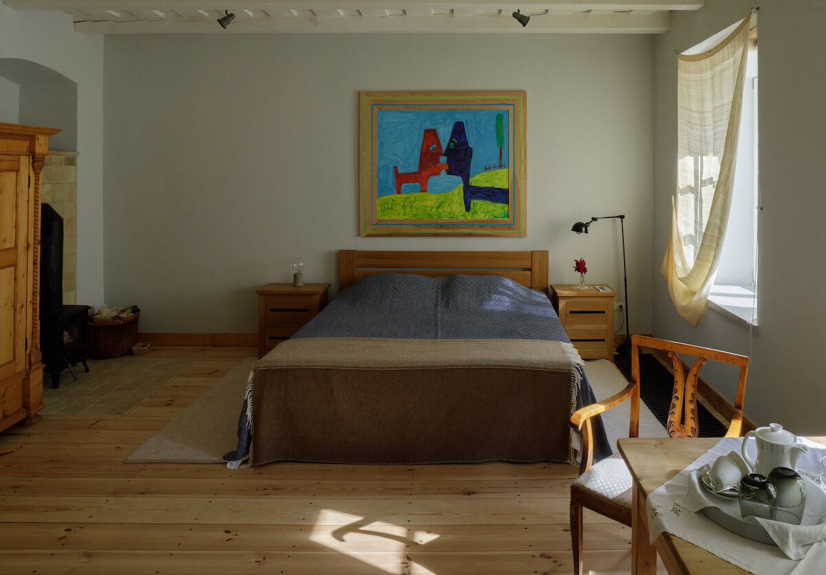 Kamer in Paliesius Clinic in Litouwen.