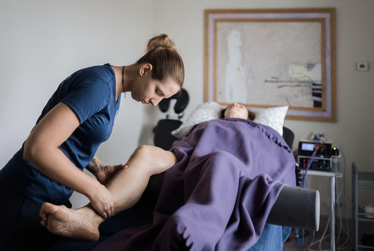 Medische massage in Paliesius Clinic in Litouwen.
