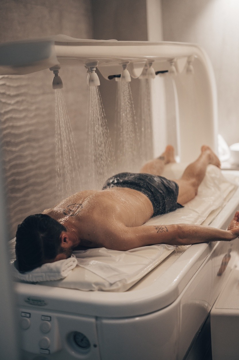 Vichydouche in Palasiet Thalasso Clinic & Hotel in het Spaanse Benicassim.